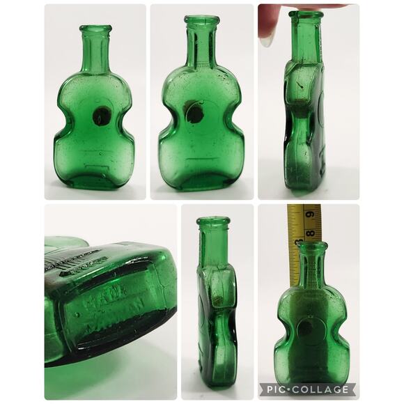 Vintage Miniature Collectible Lot – Green Glass Bottles, Buddha, Glass Dolphin - Picture 8 of 10
